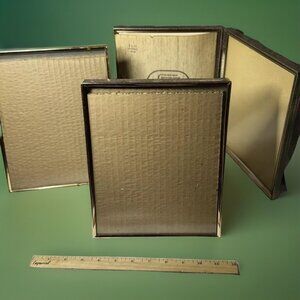 Vintage 8x10 Brass Bifold Picture Frame Lot